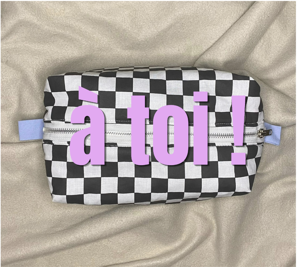 Trousse type toilette à personnaliser
